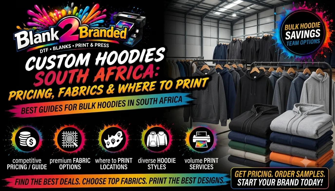 Custom Hoodies South Africa: Price &amp; Fabric | Blank2Branded