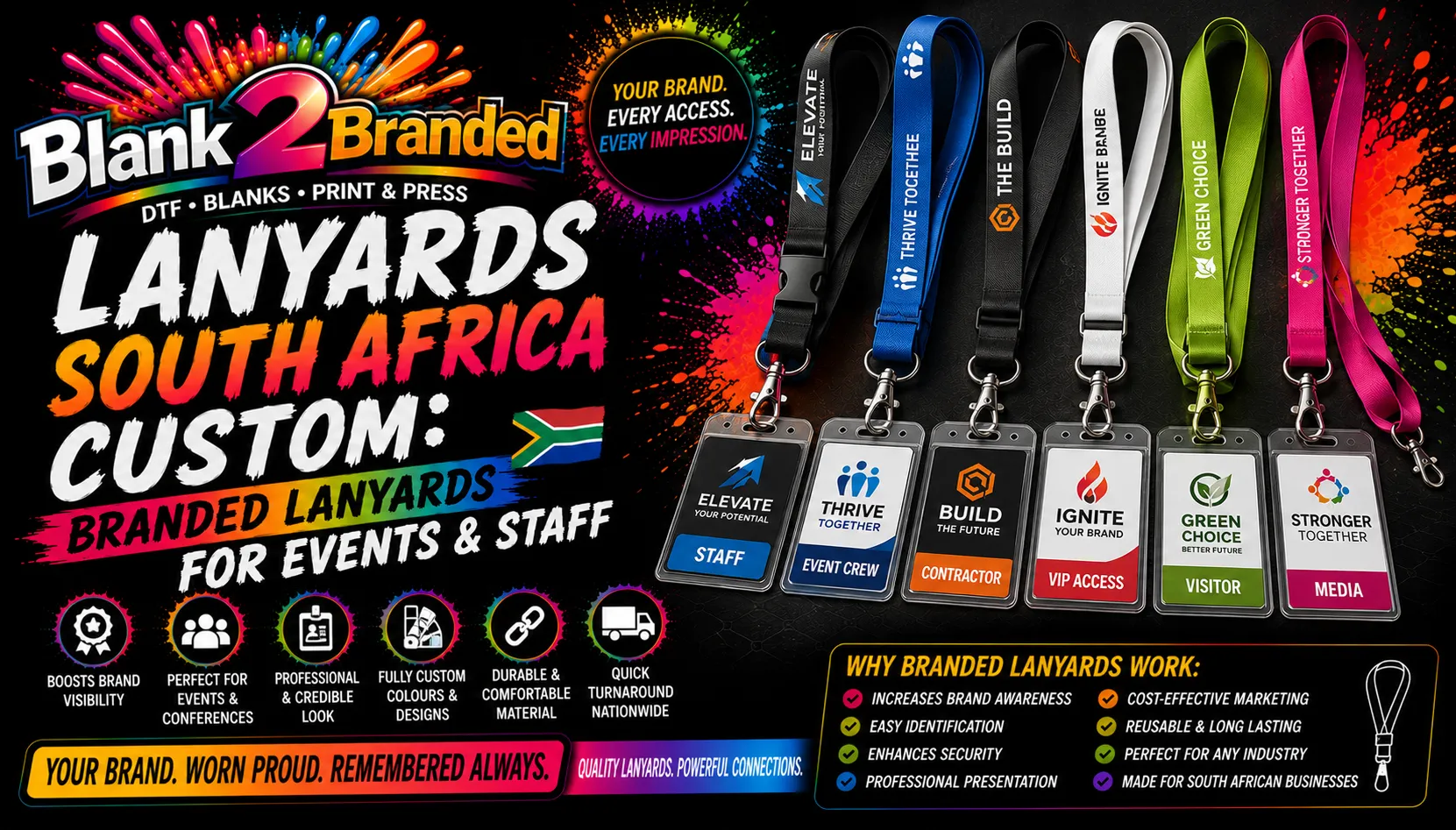Lanyards South Africa Custom: Event Staff Branding