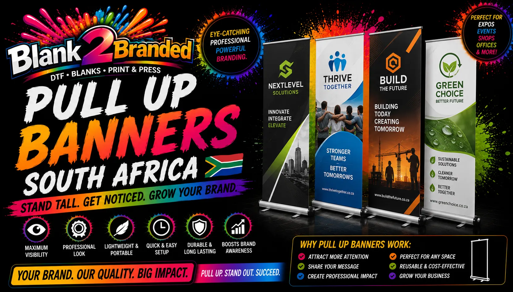 Pull Up Banners South Africa: Sizes, Materials & Price