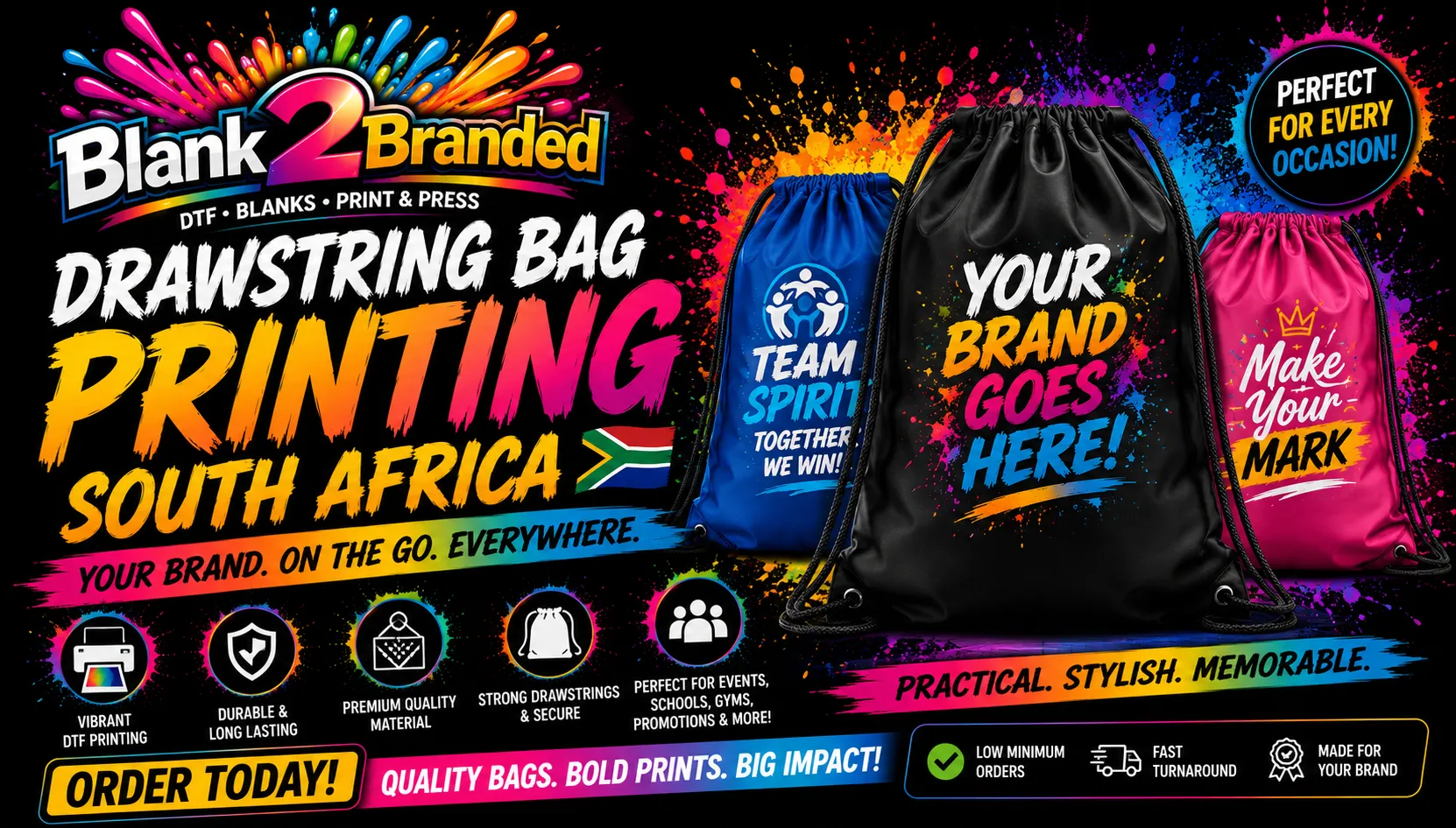 Drawstring Bag Printing South Africa