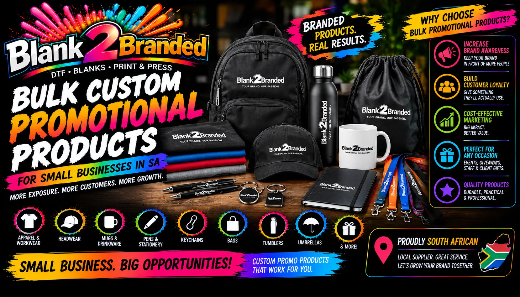 Bulk Custom Promotional Products for Small Businesses in SA